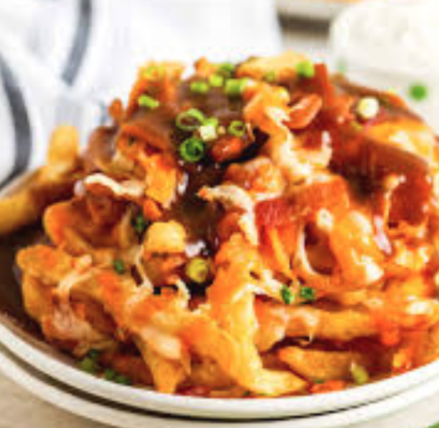 Side Curly Fries W/ Cheese & Bacon
