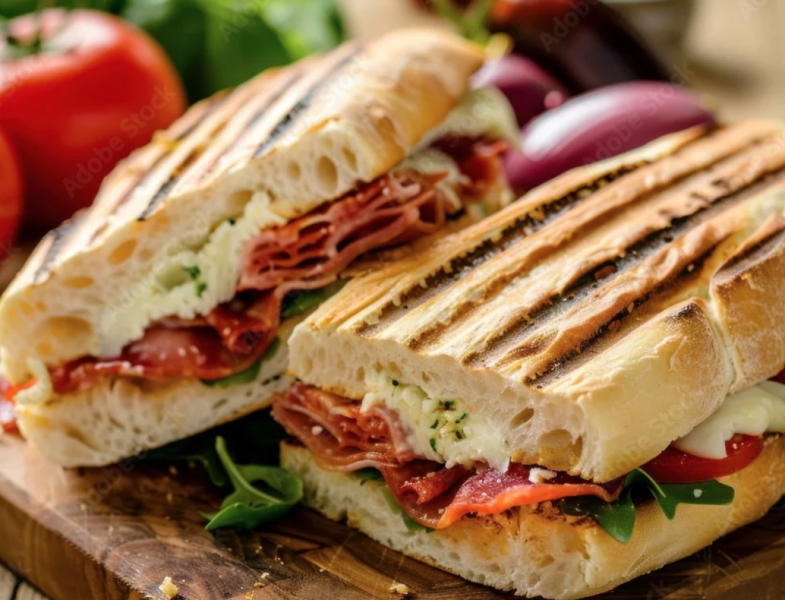 Turkey, Bacon & Cheese Panini