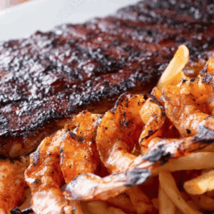BBQ Full Rack & Shrimp Dinner
