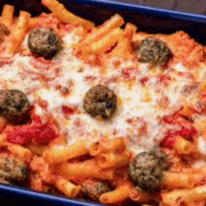 Baked Ziti W/ Meatballs Dinner