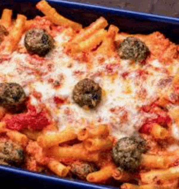 Baked Ziti W/ Meatballs Dinner