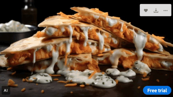 Buffalo Chicken Quesadilla