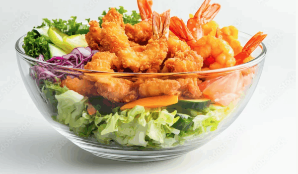 Crispy Shrimp Salad