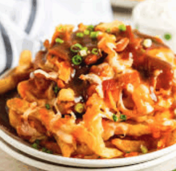 Side Curly Fries W/ Cheese & Bacon