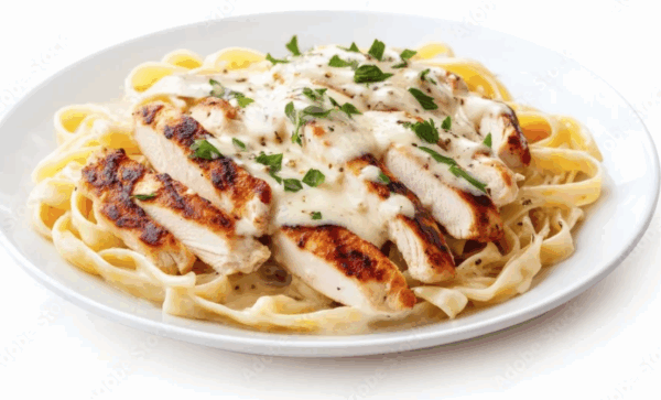 Fettuccine Alfredo W/ Chicken Dinner