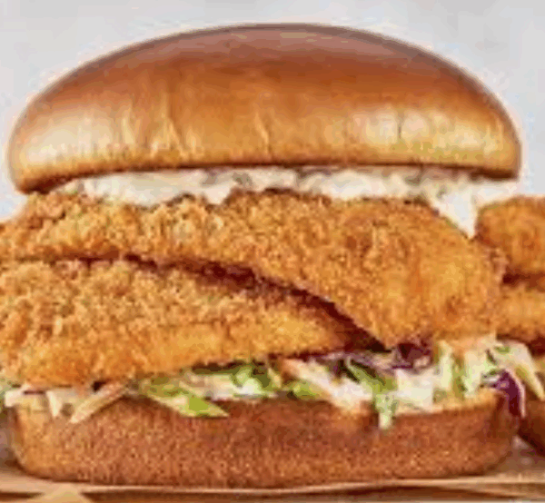Flounder Fish Sandwiche