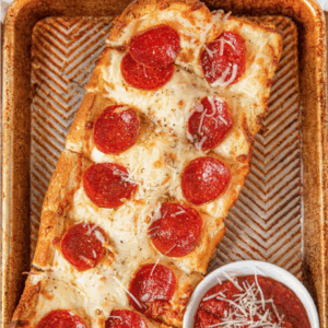 Garlic Bread W/ Cheese & Pepperoni
