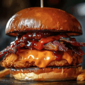 Hilly Billy BBQ Burger Sandwiche