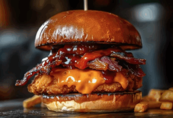 Hilly Billy BBQ Burger Sandwiche