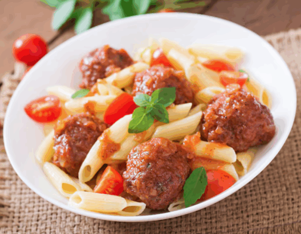 Pasta W/ Meatballs Dinner
