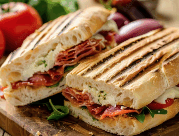 Turkey, Bacon & Cheese Panini