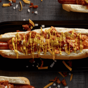 Foot Long Chili Dog Sandwiche